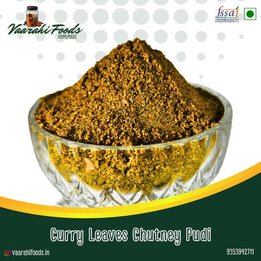 Curry Leaves Chutney Pudi